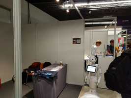 QRCode sur le stant Aldebaran