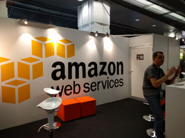 QRCode sur le stand Amazon